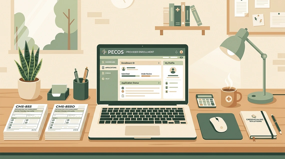 Medicare enrollment forms and PECOS portal